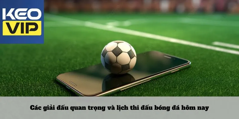 Các giải đấu quan trọng và lịch thi đấu bóng đá hôm nay